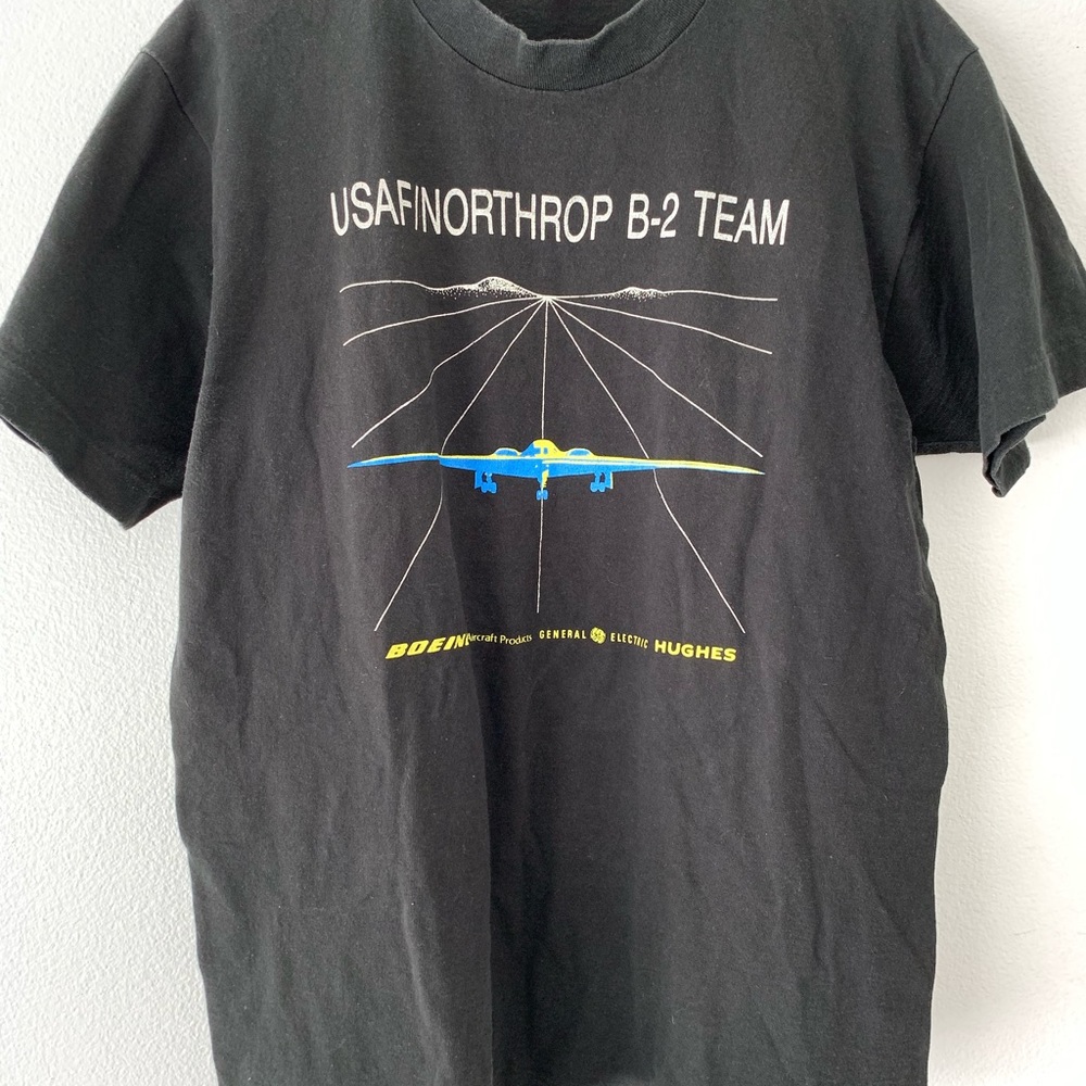 VTG 80s Militaria t shirt Large USA Air Force RARE